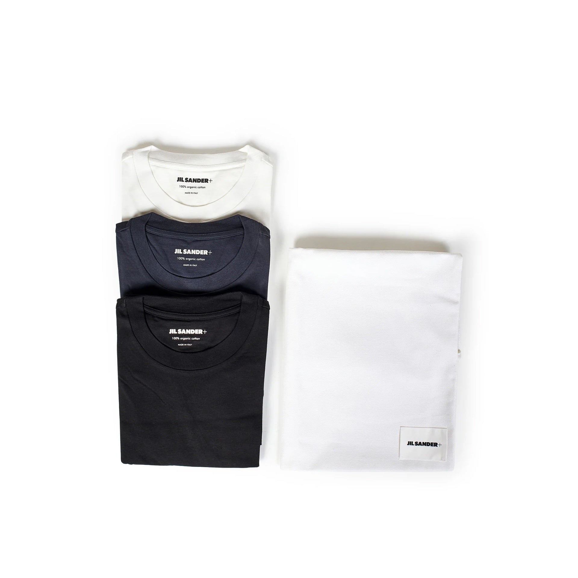 Jil Sander 3-Pack Long-Sleeved T-Shirt Set Black Cotton
