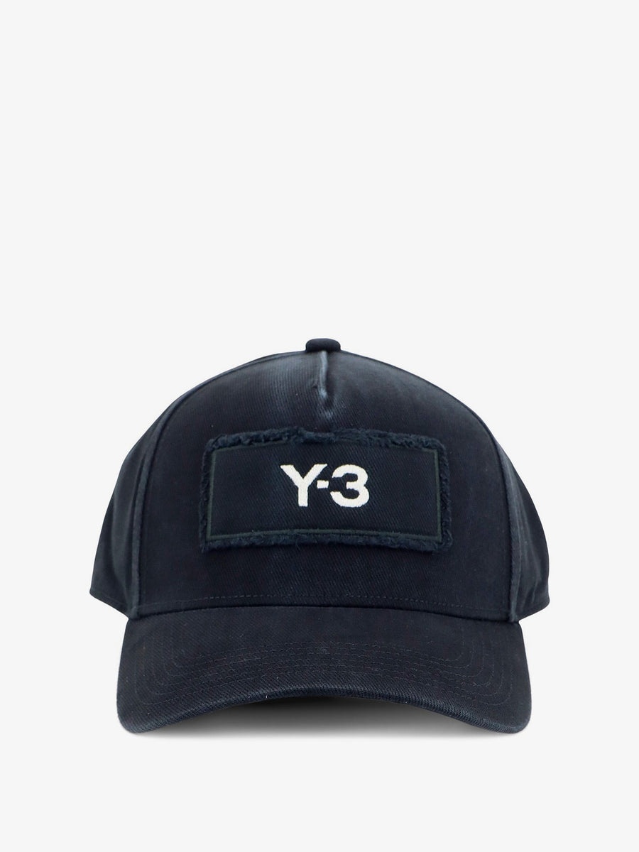 Baseball Cap Y-3 Race Black Cotton Hat