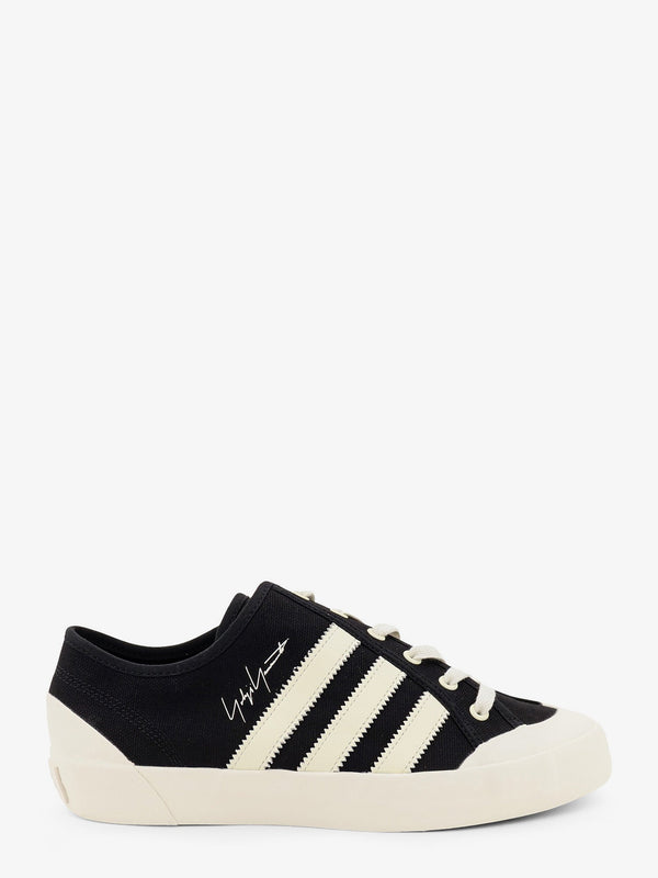 Canvas Sneakers With Side Stripes Black Canvas/rubber Trainers
