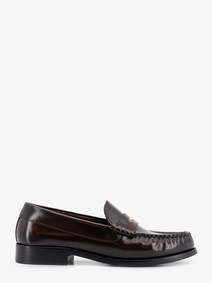 Loafers Leather Rivet Brown