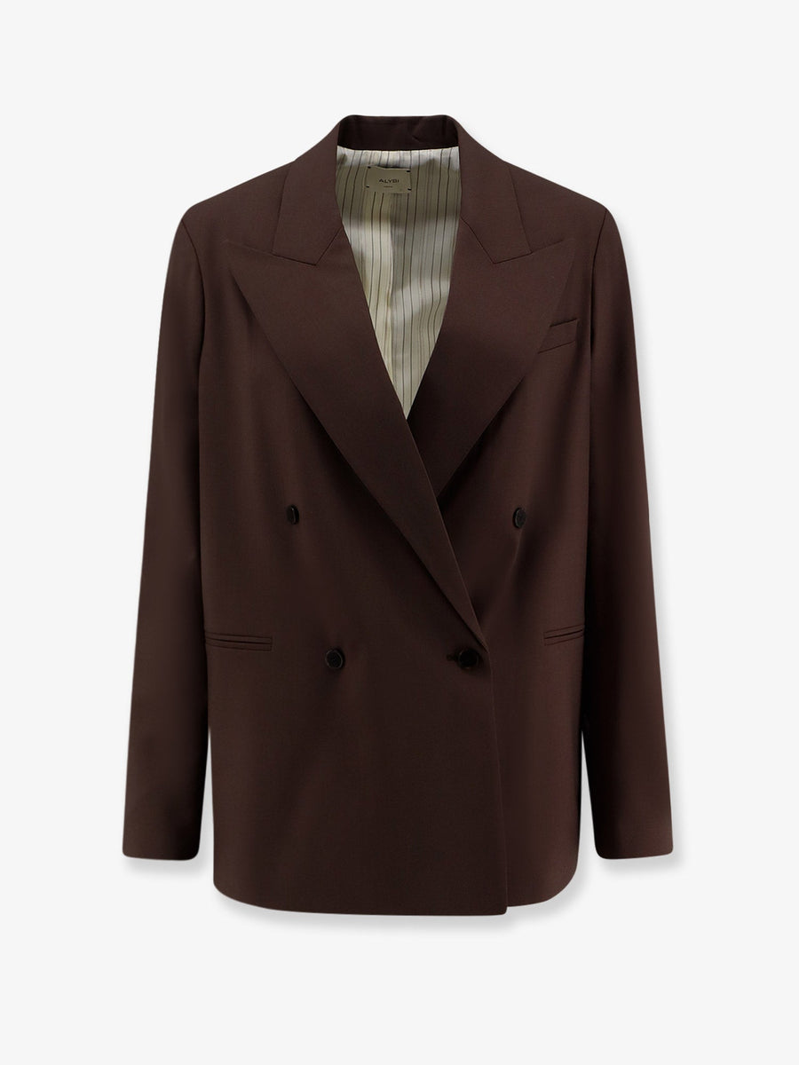 Blazer Virgin Wool Brown Blazers