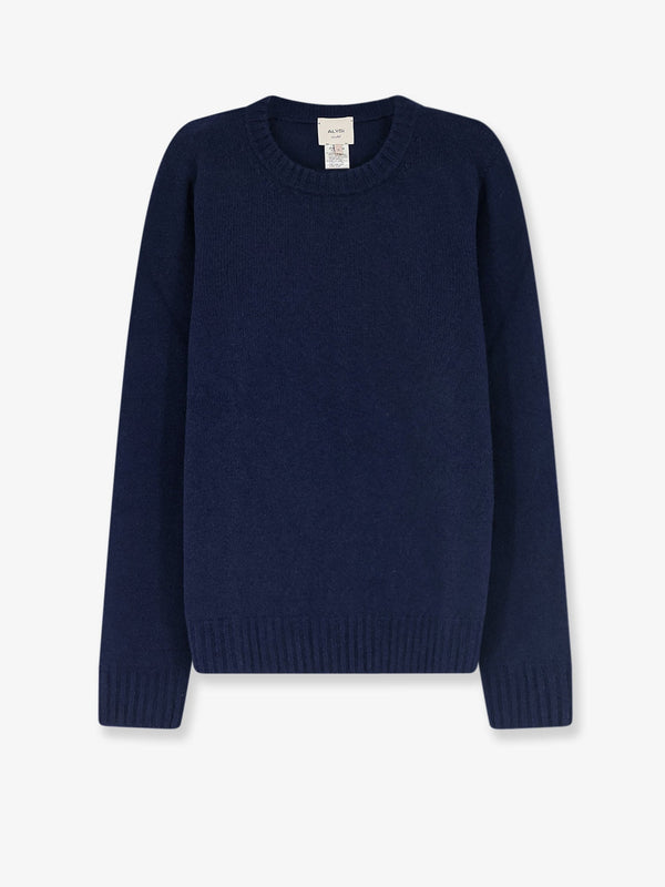 Sweater Merino-Cashmere Blue Merino Wool