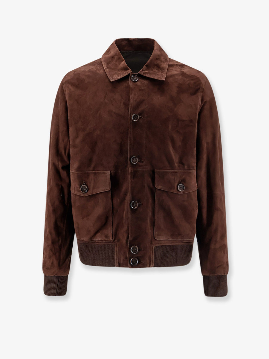 Jacket Tomme Suede Brown Suede/polyester