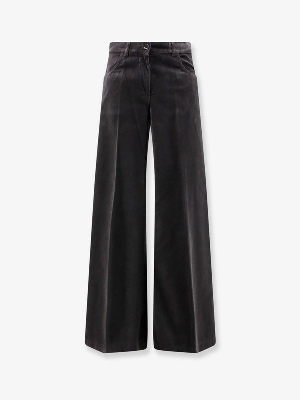 Trousers Velvet Brown Cotton