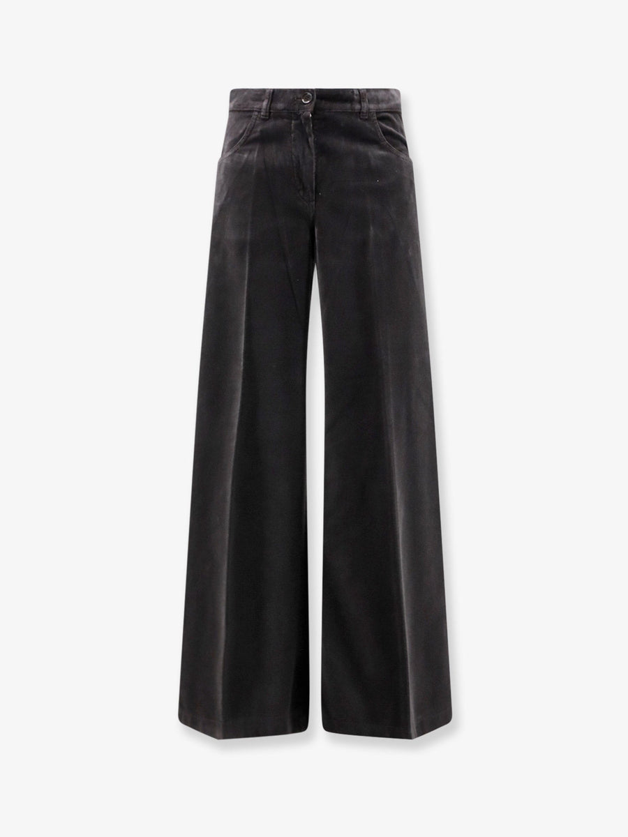 Trousers Velvet Brown Cotton