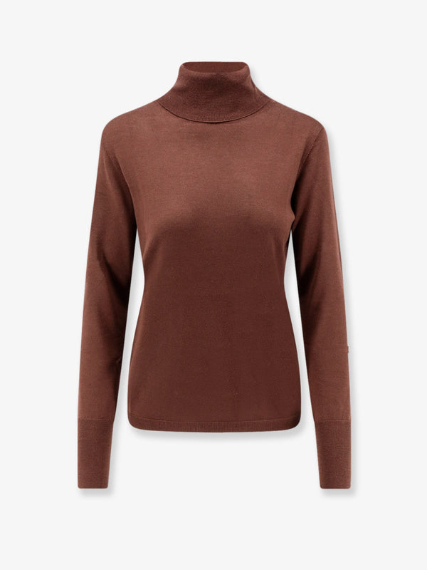 Turtleneck Sweater Virgin Wool Brown