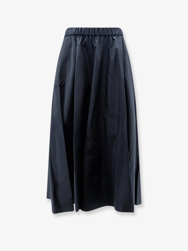 Skirt Taffeta Blue Polyester