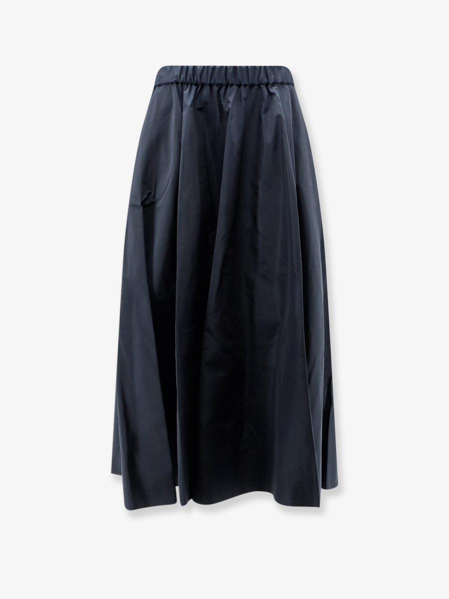 Skirt Taffeta Blue Polyester