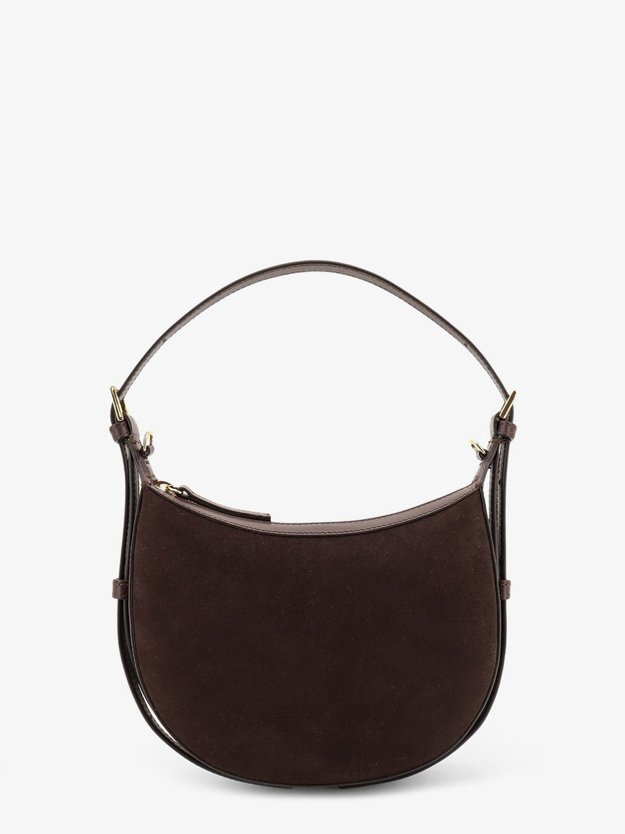 Shoulder Bag Silea Suede Brown Leather