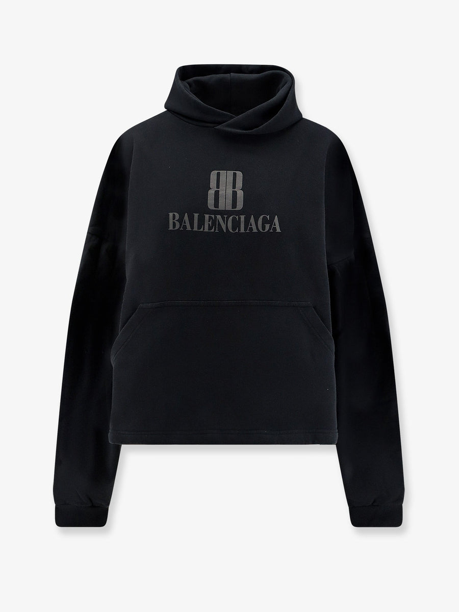 Sweatshirt Cropped Cotton Black Sweatshirts