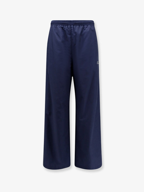 Tracksuit Trousers Blue Cotton Polyamide