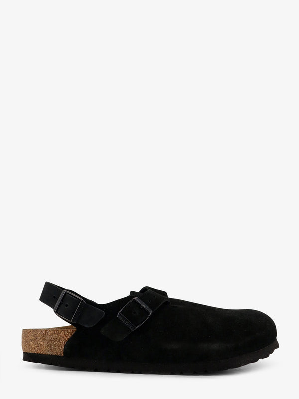Suede Mule Tokio Ii Black Leather Sandal