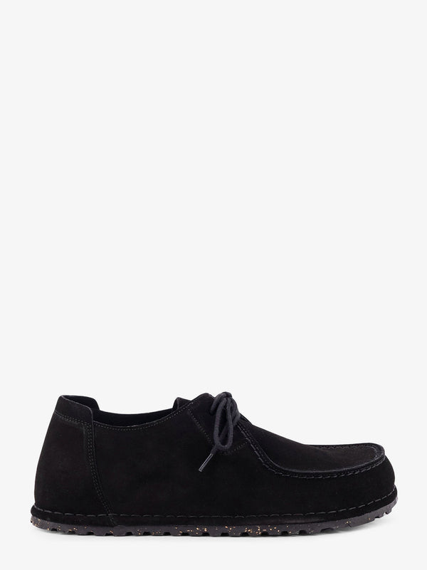 Lace-Up Shoes Suede Black Leather