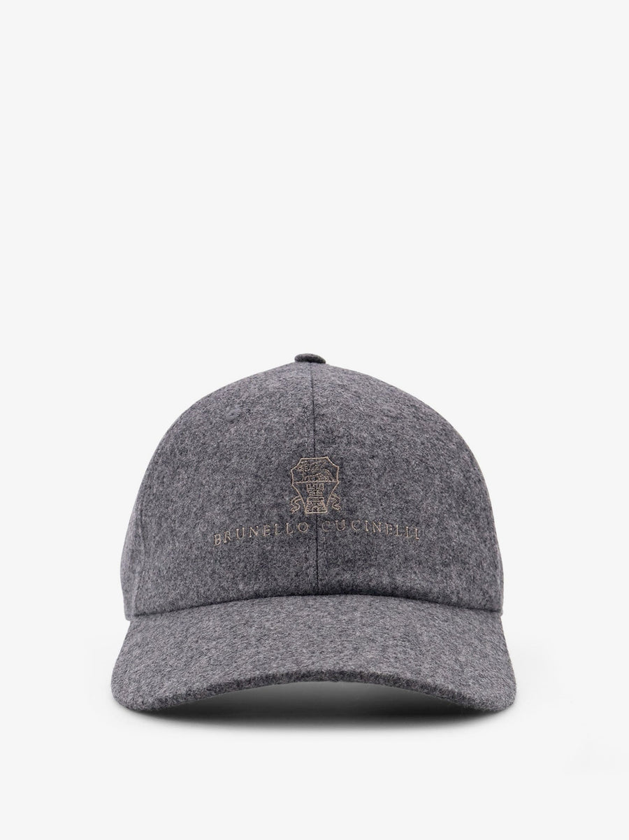 Baseball Hat Virgin Wool Grey