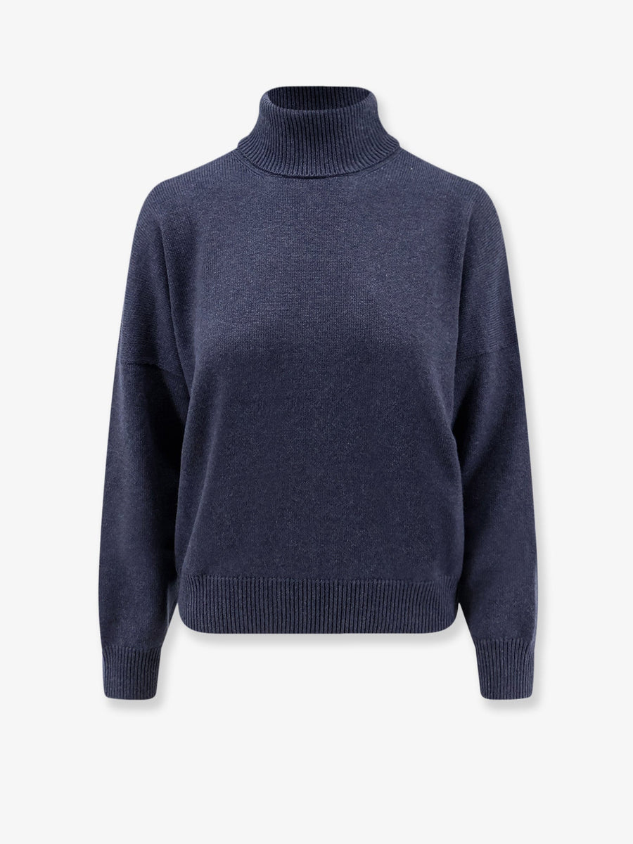 Turtleneck Sweater Cashmere Blue