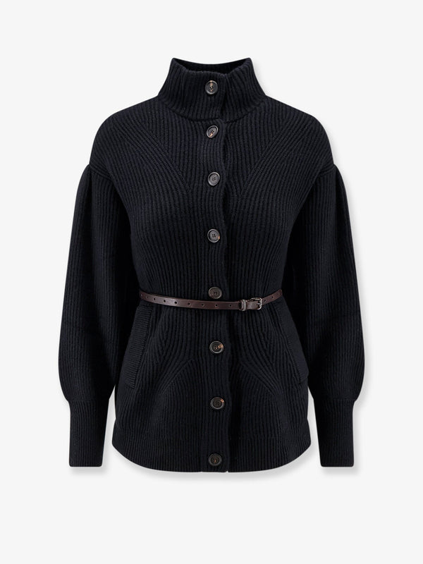Cardigan Wool And Cashmere Blend Black