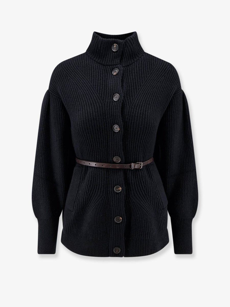 Cardigan Wool And Cashmere Blend Black