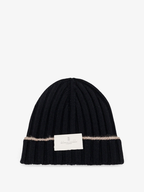 Beanie Cashmere Black Hat