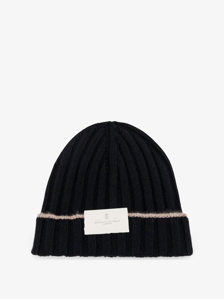 Beanie Cashmere Black Hat