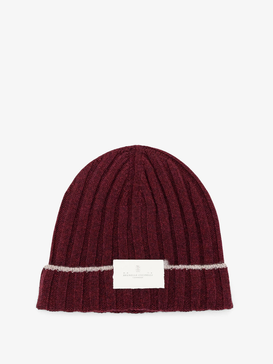 Cashmere Beanie Purple Hat