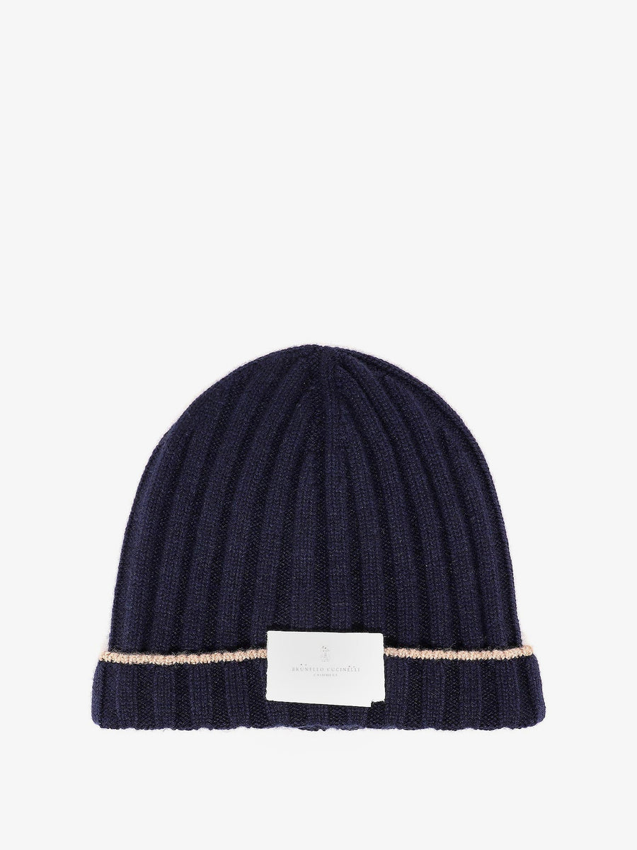 Beanie Cashmere Hat Blue