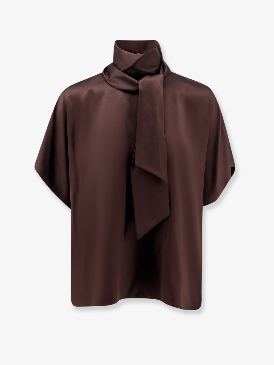 Silk Top Brown T-shirts & Jerseys