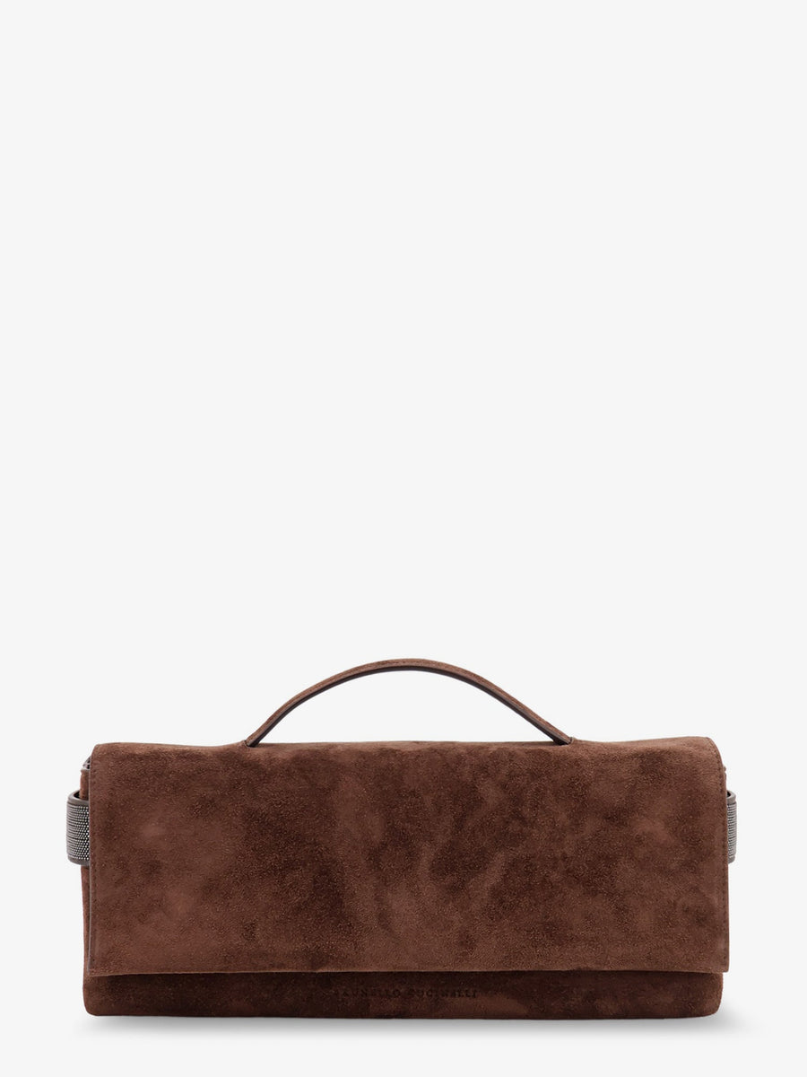 Handbag Essence Suede Brown Handbags