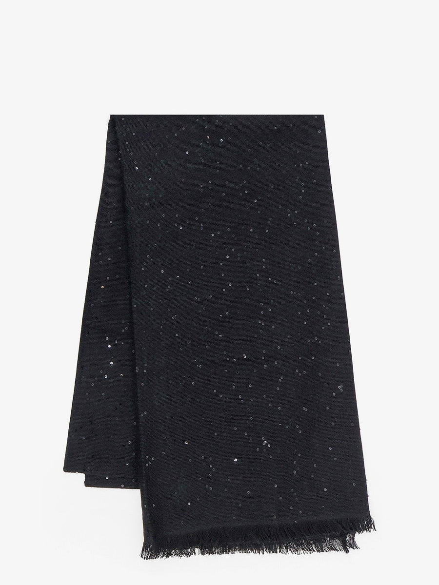 Scarf Cashmere And Silk Black