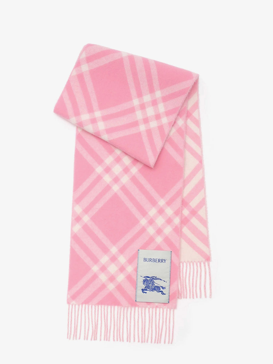 Cashmere Scarf Tri Bar Pink