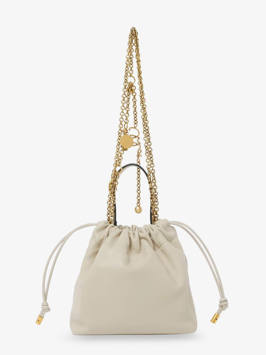 Mini Icons Leather Crossbody Bag Beige Shoulder