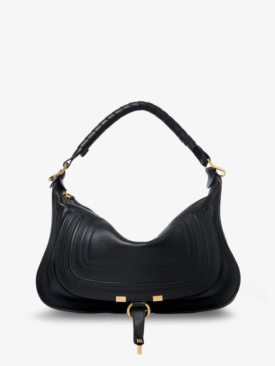 Shoulder Bag Marcie Small Black Leather