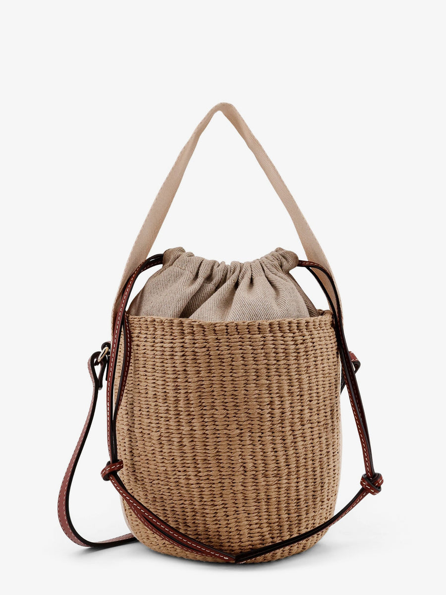 Bucket Bag Woody Raffia Brown