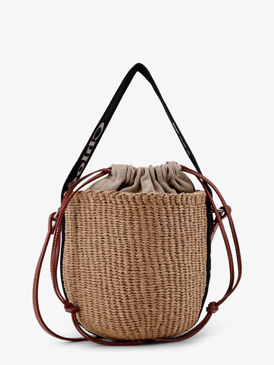 Bucket Bag Woody Brown Raffia