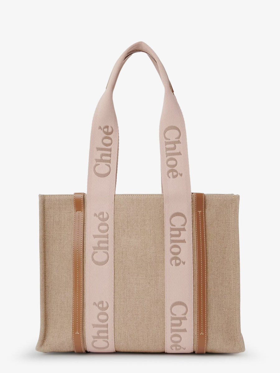 Shoulder Bag Woody Linen Beige