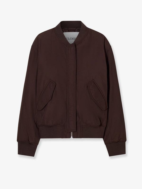 Jacket Recycled Nylon Brown Polyester
