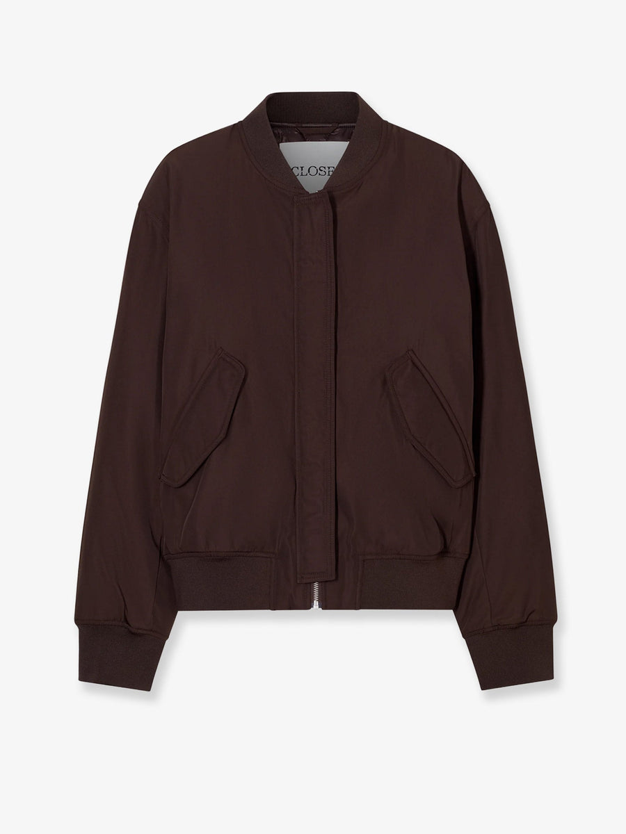Jacket Recycled Nylon Brown Polyester