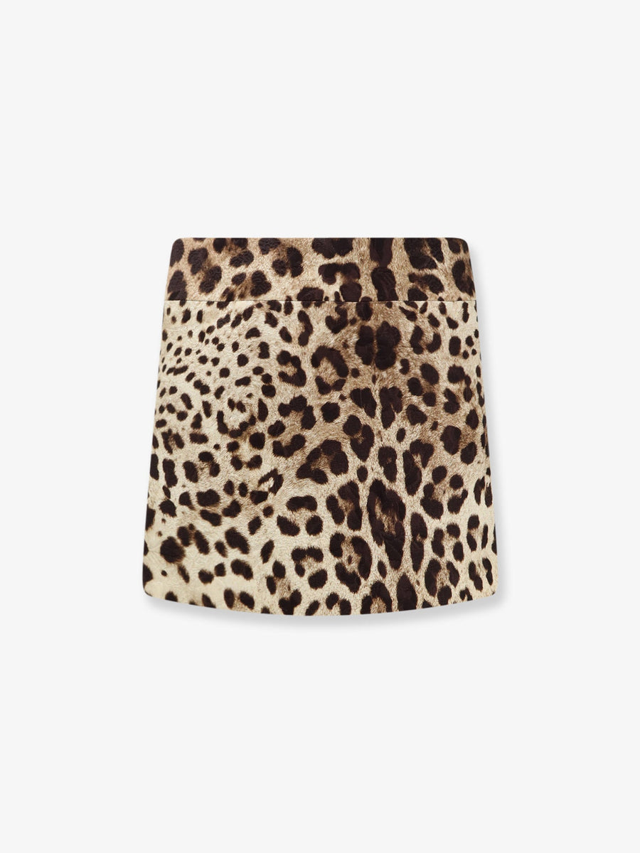 Mini Skirt Cotton-Silk Viscose Multicolour