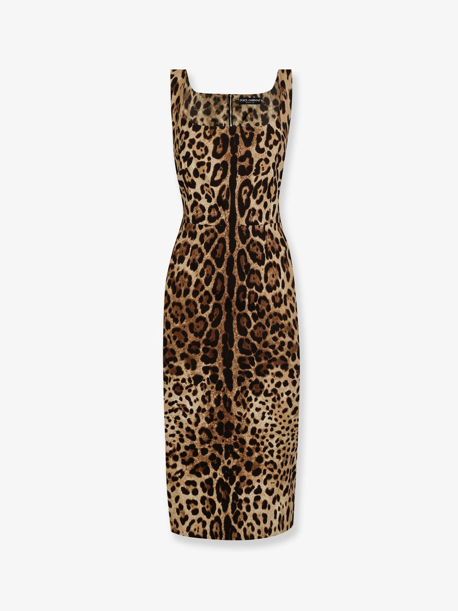 Midi Dress Silk Blend Multicolour