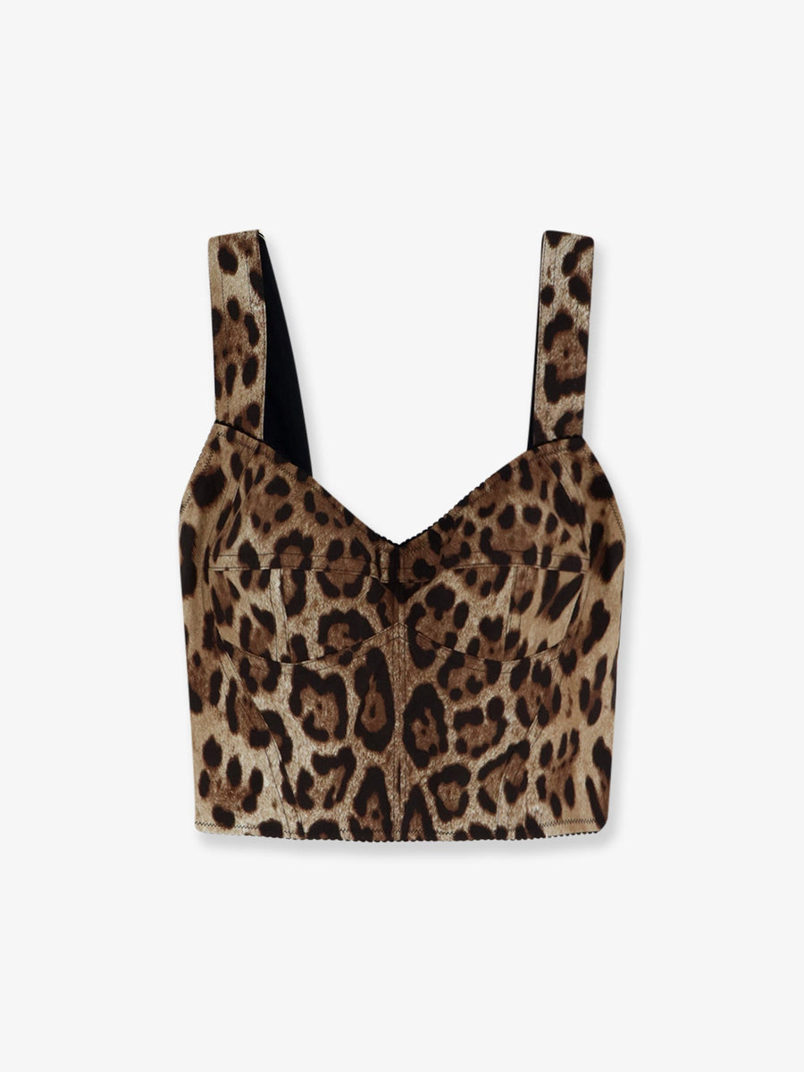Top Cropped Bustier Cotton-Blend Multicolour T-shirts & Jerseys