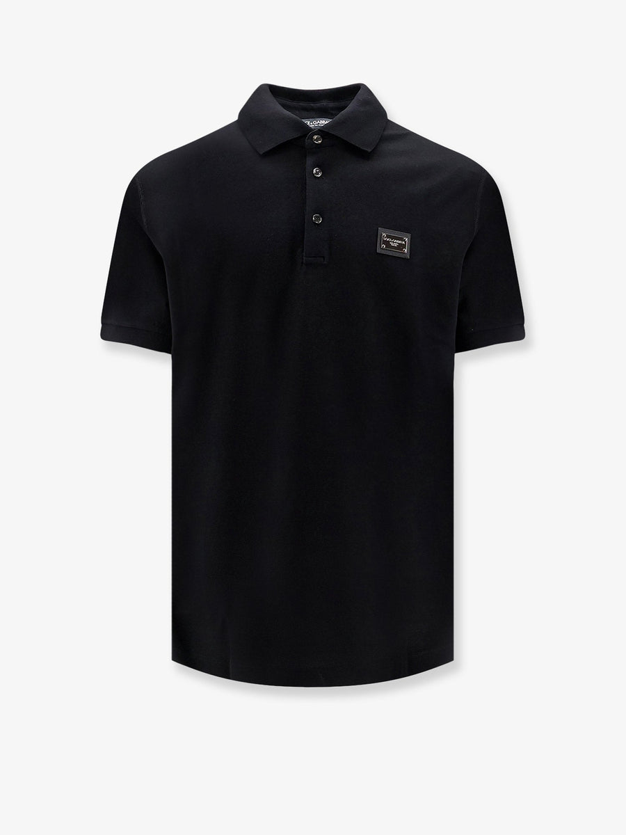 Cotton Polo Shirt Black