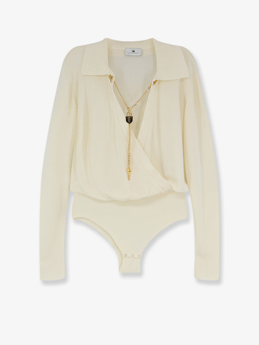 Bodysuit Viscose Blend White T-shirts & Jerseys