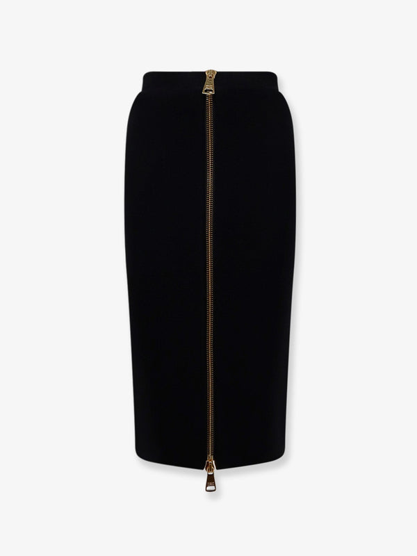 Skirt Viscose And Nylon Black