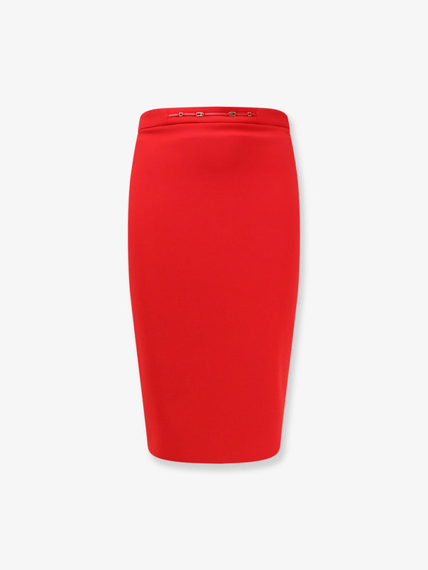 Skirt Essentials Red Polyester
