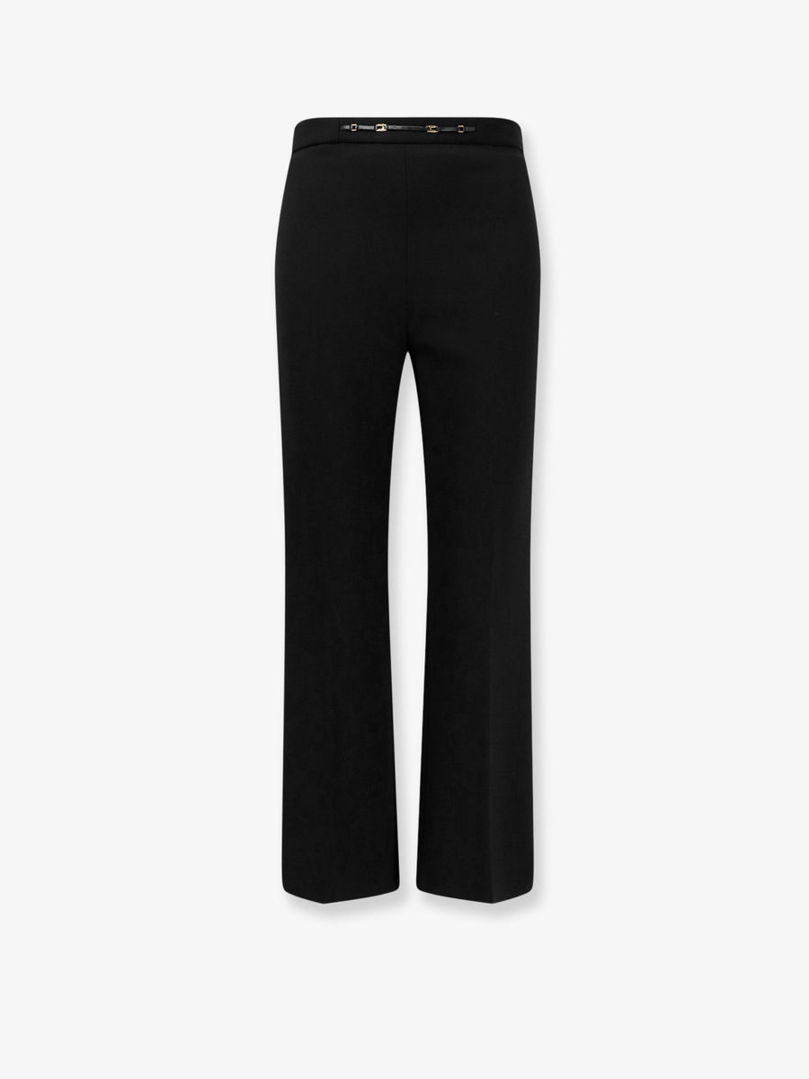 Trousers Essentials Monogram Black Polyester