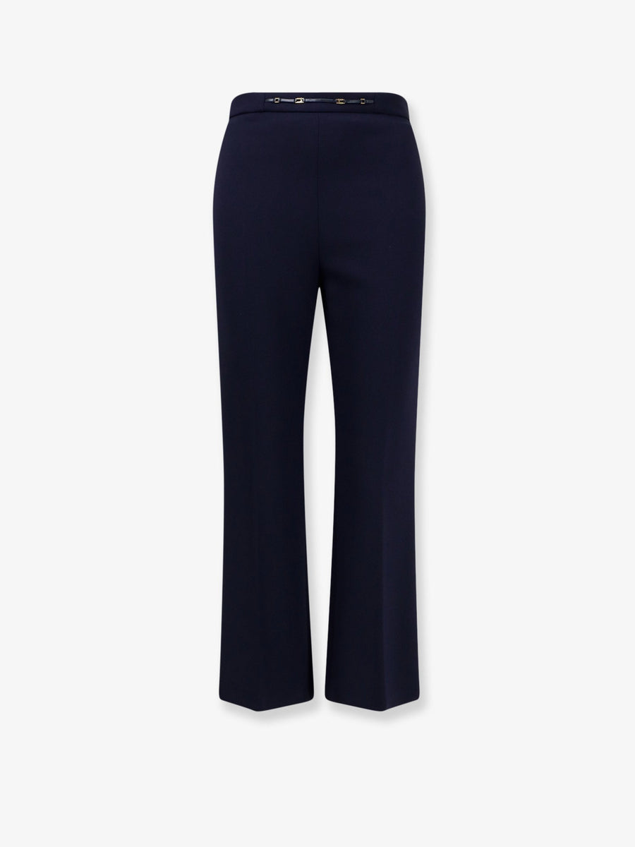 Trousers Essentials Monogram Blue Polyester