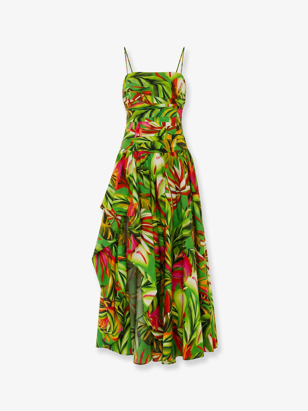 Maxi Dress Tropical Dream Multicolour Organic Cotton