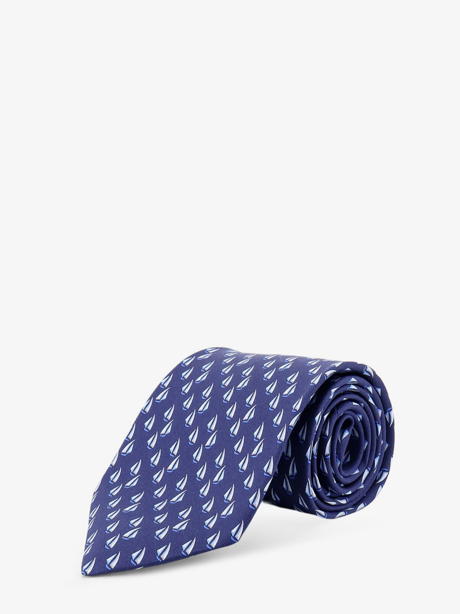Silk Tie Catamarano Blue Ties & Bow