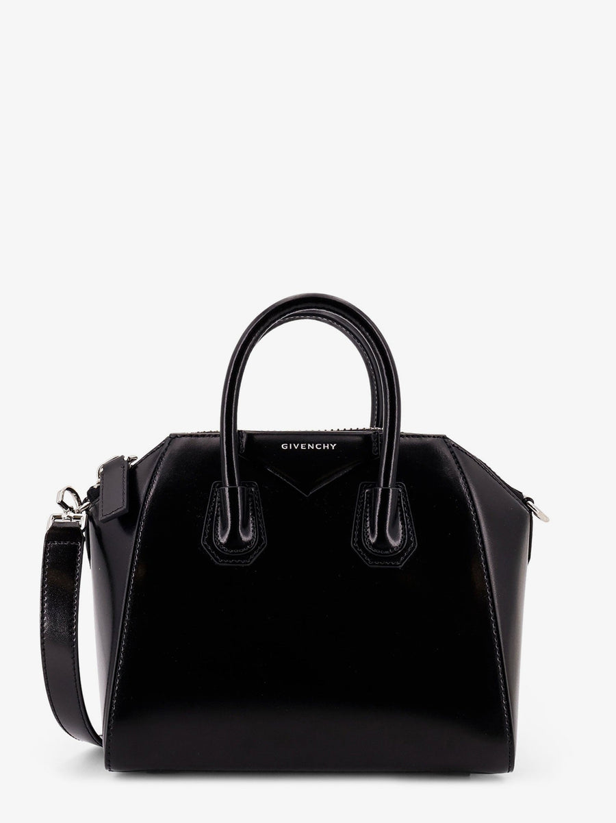Leather Crossbody Bag Antigona Mini Black Shoulder