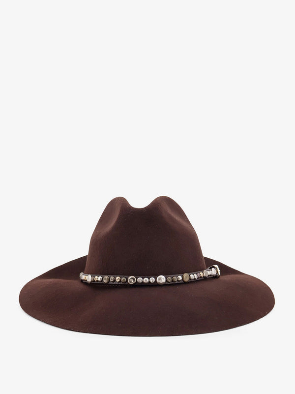 Fedora Hat Brown Cotton