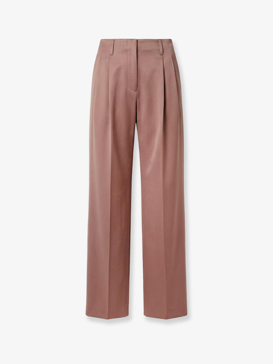 Trousers Flavia Light Dry Wool Pink Virgin